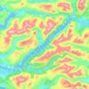 Loch Shiel topographic map, elevation, terrain