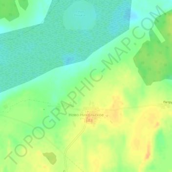 Ново-Никольское topographic map, elevation, terrain