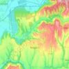 Mágocs topographic map, elevation, terrain