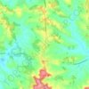 Cancon topographic map, elevation, terrain