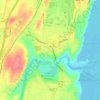 Village of Saugerties topographic map, elevation, terrain