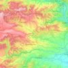 Tetritskaro Municipality topographic map, elevation, terrain