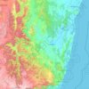 Clarence Valley Council topographic map, elevation, terrain