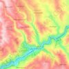 Chiatura topographic map, elevation, terrain
