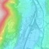 Manno topographic map, elevation, terrain