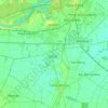 Gualtieri topographic map, elevation, terrain