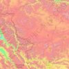 Aksai Chin topographic map, elevation, terrain