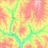 Marshall County topographic map, elevation, terrain