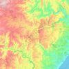 Ezinqoleni Local Municipality topographic map, elevation, terrain