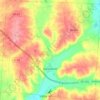 Contea di Logan topographic map, elevation, terrain