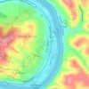 Donora topographic map, elevation, terrain