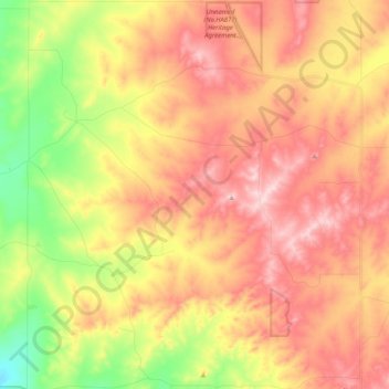 Campoona topographic map, elevation, terrain