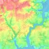 Plomelin topographic map, elevation, terrain