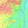 Ulster topographic map, elevation, terrain