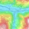 Visp topographic map, elevation, terrain