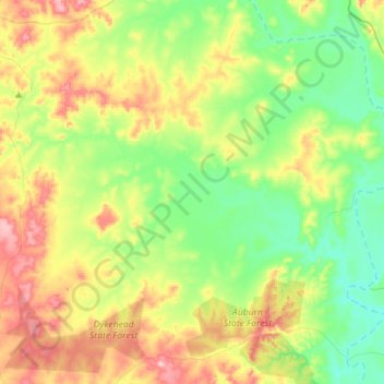Coonambula topographic map, elevation, terrain