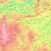 金沙县 topographic map, elevation, terrain