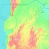 Sanga topographic map, elevation, terrain