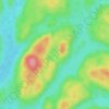 Lac Hibou topographic map, elevation, terrain