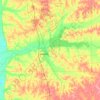 Grenada County topographic map, elevation, terrain