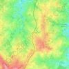 Bazelat topographic map, elevation, terrain