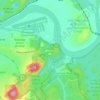 Ijams Nature Center topographic map, elevation, terrain