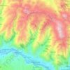 Urubamba topographic map, elevation, terrain