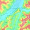 Gherla topographic map, elevation, terrain