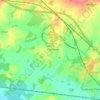 Hothfield topographic map, elevation, terrain