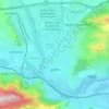 Gori topographic map, elevation, terrain