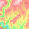 Rowe topographic map, elevation, terrain