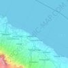 Serdang Bedagai topographic map, elevation, terrain