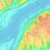 Hampton topographic map, elevation, terrain