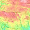Rosporden topographic map, elevation, terrain