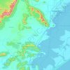 Khalikote topographic map, elevation, terrain
