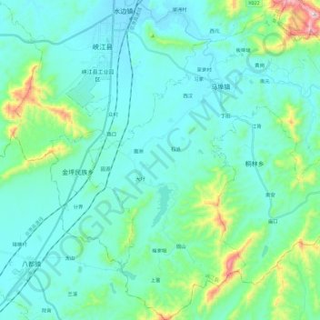 Mabu topographic map, elevation, terrain