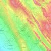Una topographic map, elevation, terrain