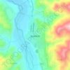 Gramsh topographic map, elevation, terrain