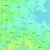 天长市 topographic map, elevation, terrain