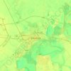 Szolnok topographic map, elevation, terrain