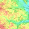 Queenland topographic map, elevation, terrain