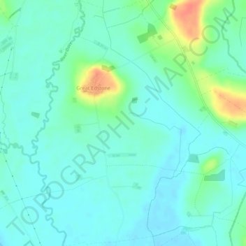 Edstone topographic map, elevation, terrain