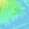 Mastic Beach topographic map, elevation, terrain