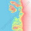 Qeqertalik topographic map, elevation, terrain