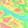 Torneträsk topographic map, elevation, terrain