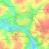 Josselin topographic map, elevation, terrain
