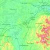 County Kildare topographic map, elevation, terrain