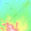 Kapoeta South topographic map, elevation, terrain
