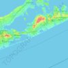 Town of Southampton topographic map, elevation, terrain