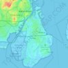 Amager topographic map, elevation, terrain